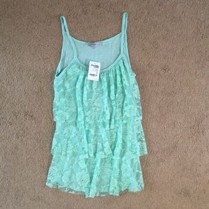Charlotte Russe mint green top
